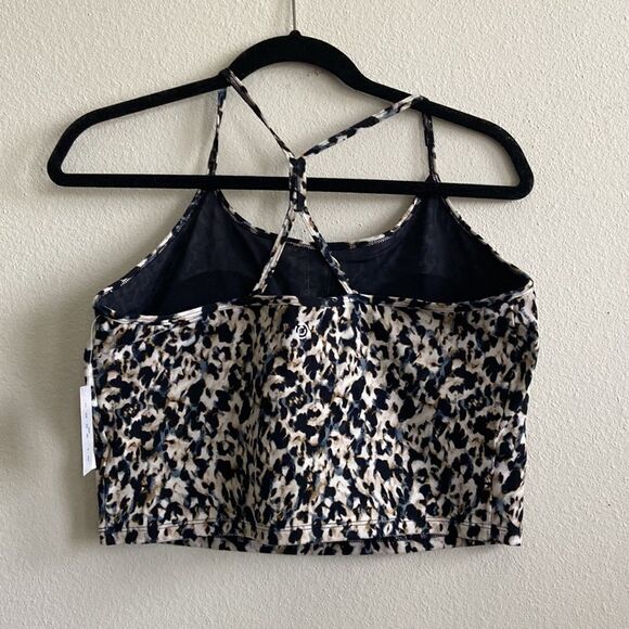 CORE 10 sports Bra NWT leopard print with grey color size L - Picture 7 of 13
